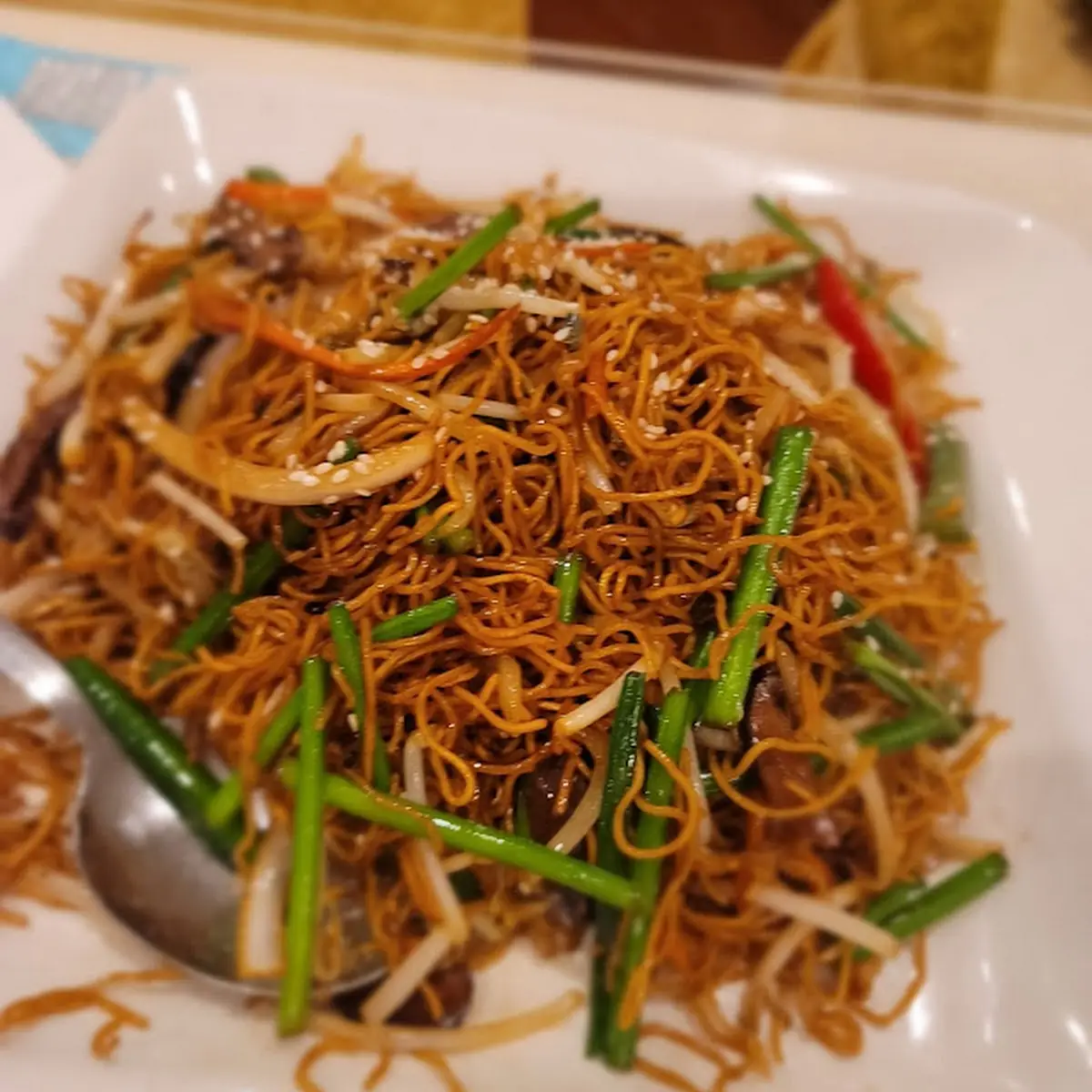 Oriental Pearl Pan Fried Noodles