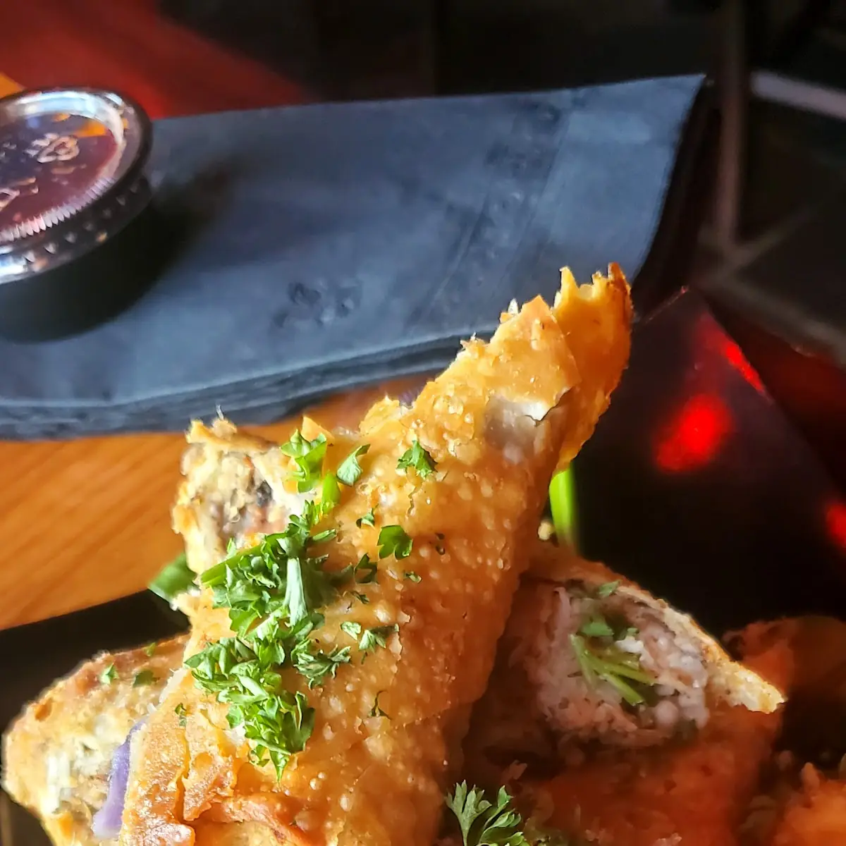 Jerk Chicken Egg Rolls