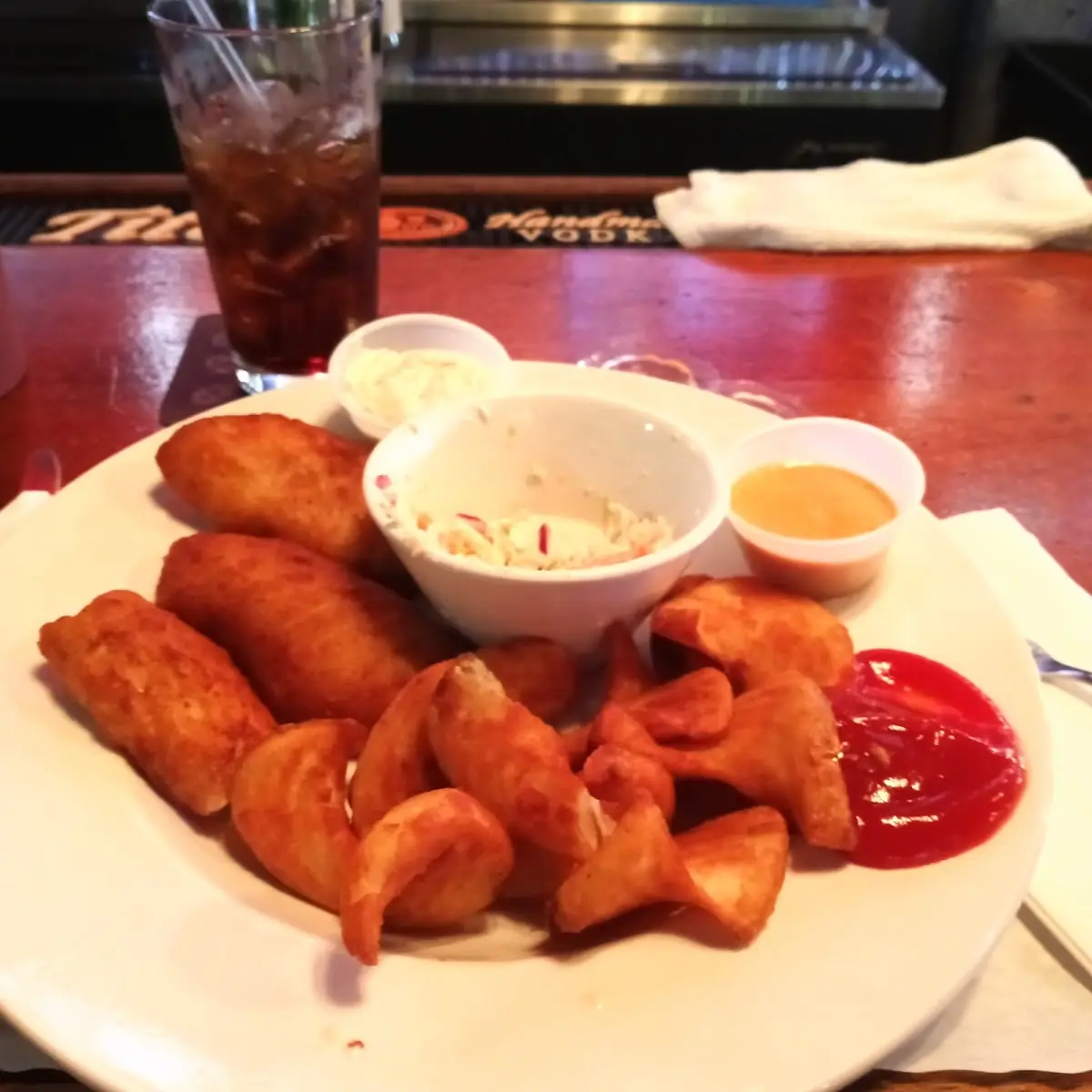 Buffalo Chicken Egg Rolls Fingers & Fries