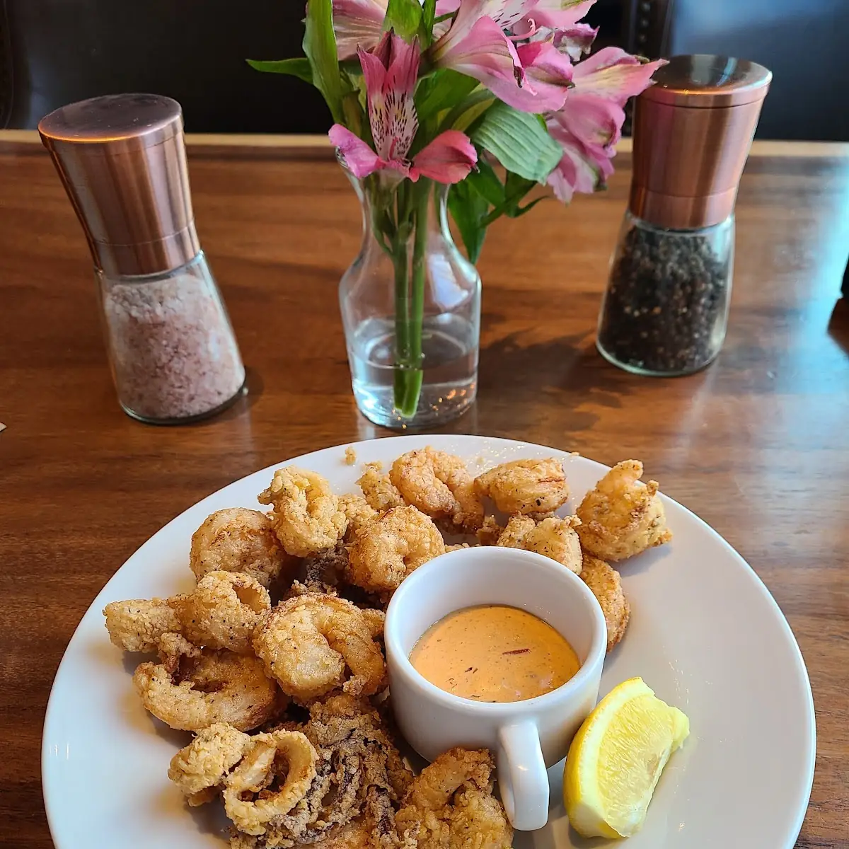 Black Pepper Calamari and Shrimp
