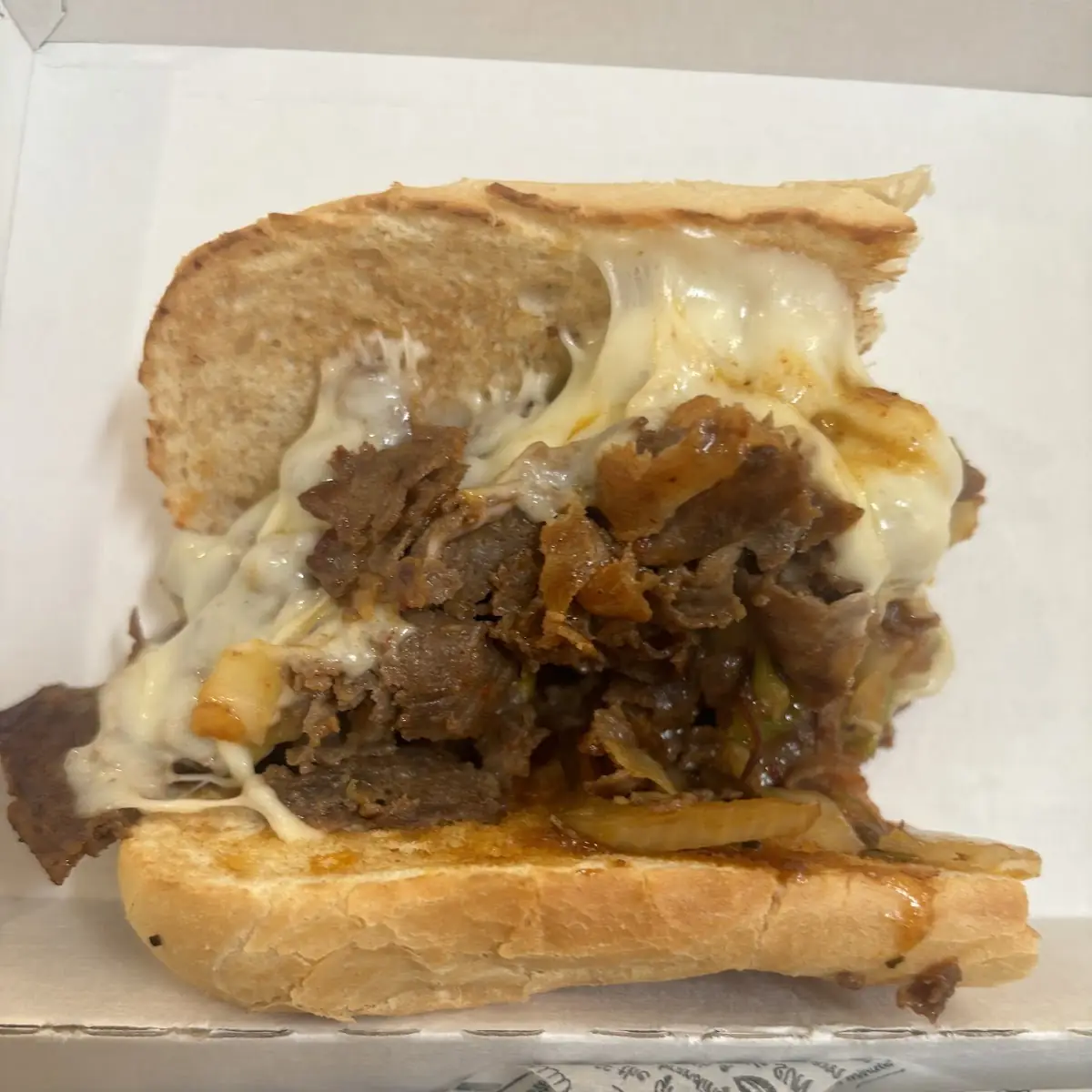 Temps Limité Seulement Du Cheesesteak Coréen Plus Petit Sandwich de Taille