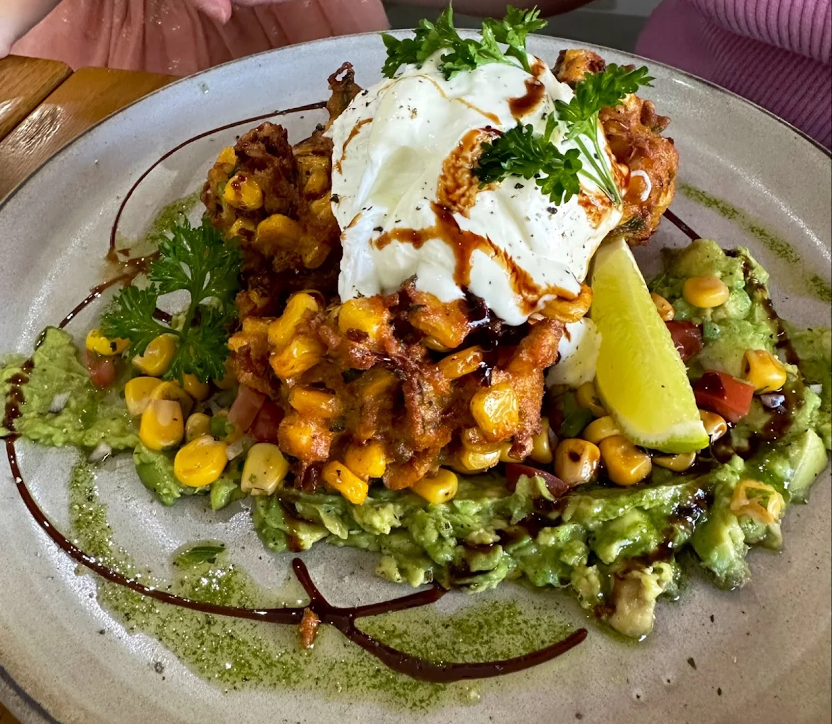Zucchini & Corn Fritters, Evie's Redfern