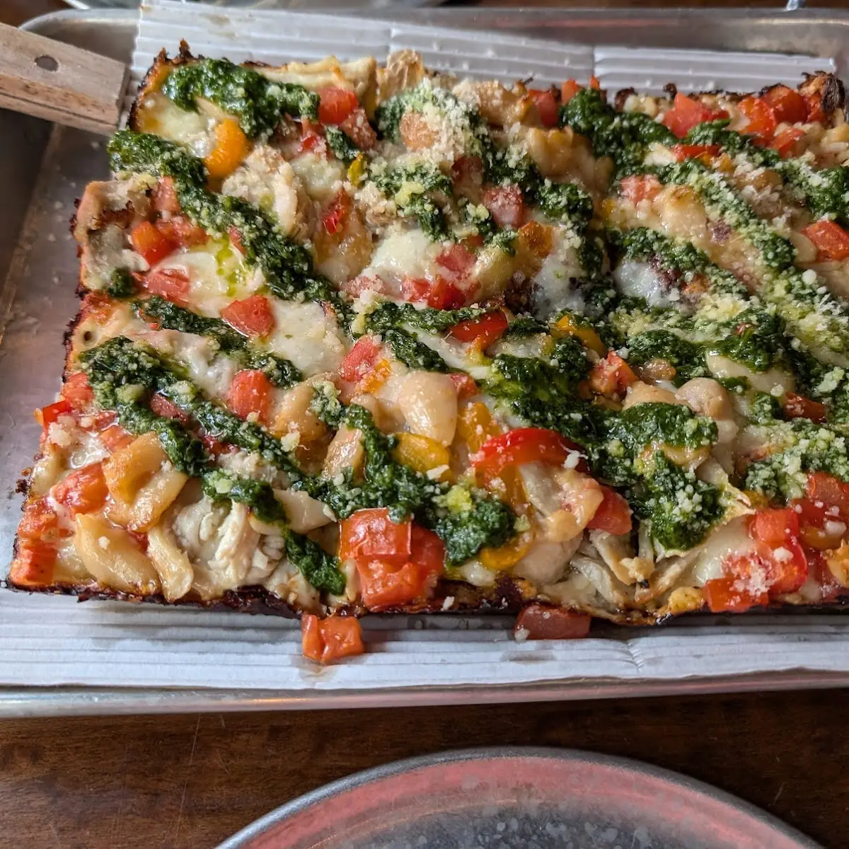 Chicken Pesto Pizza