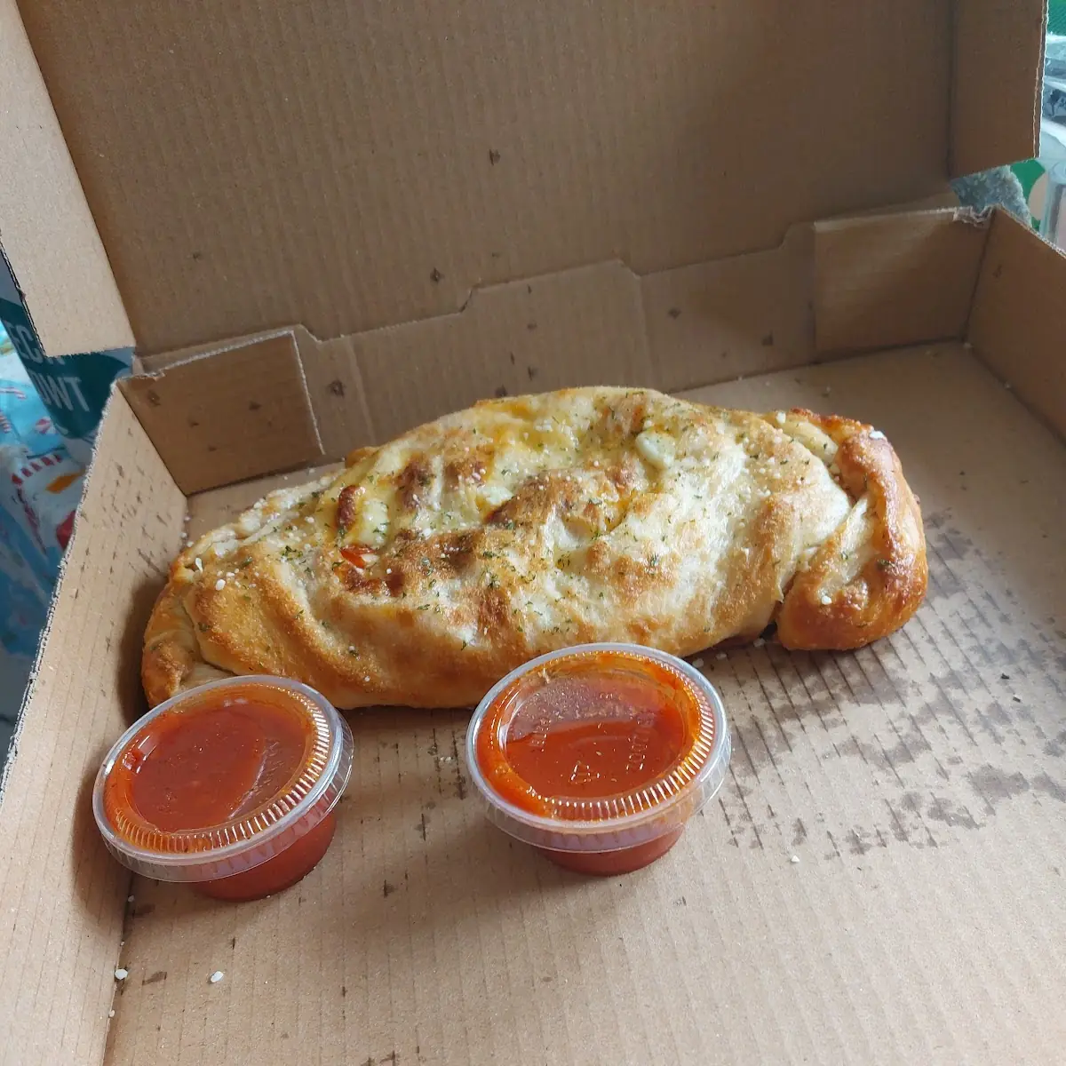 Calzones Made with Mozzarella Cheese and Ricotta Cheese