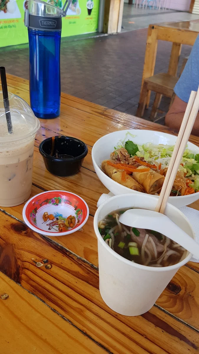 Cup Beef Pho Spring Roll Vermicelli Salad w Vietnamese Coffee, Pho Street Cairns