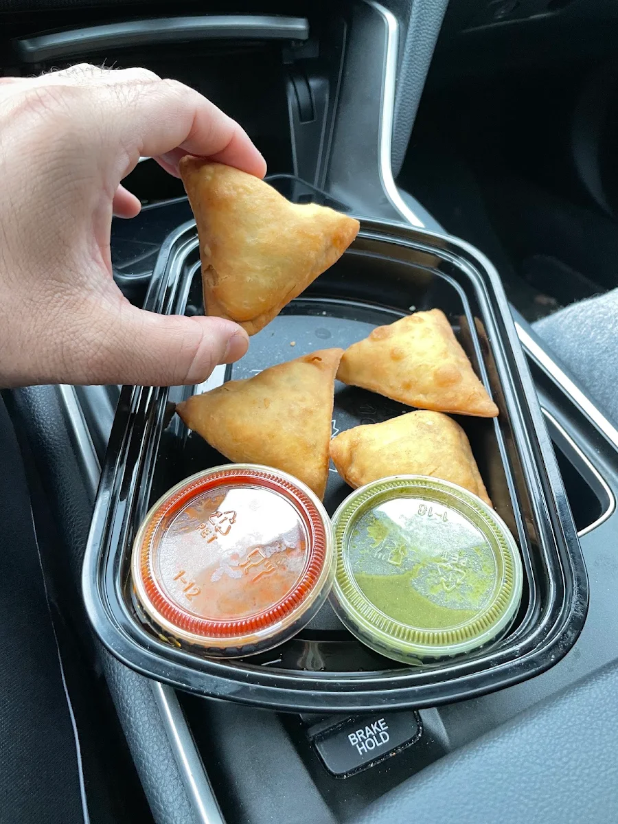 Veggie Samosa with Masala Tea