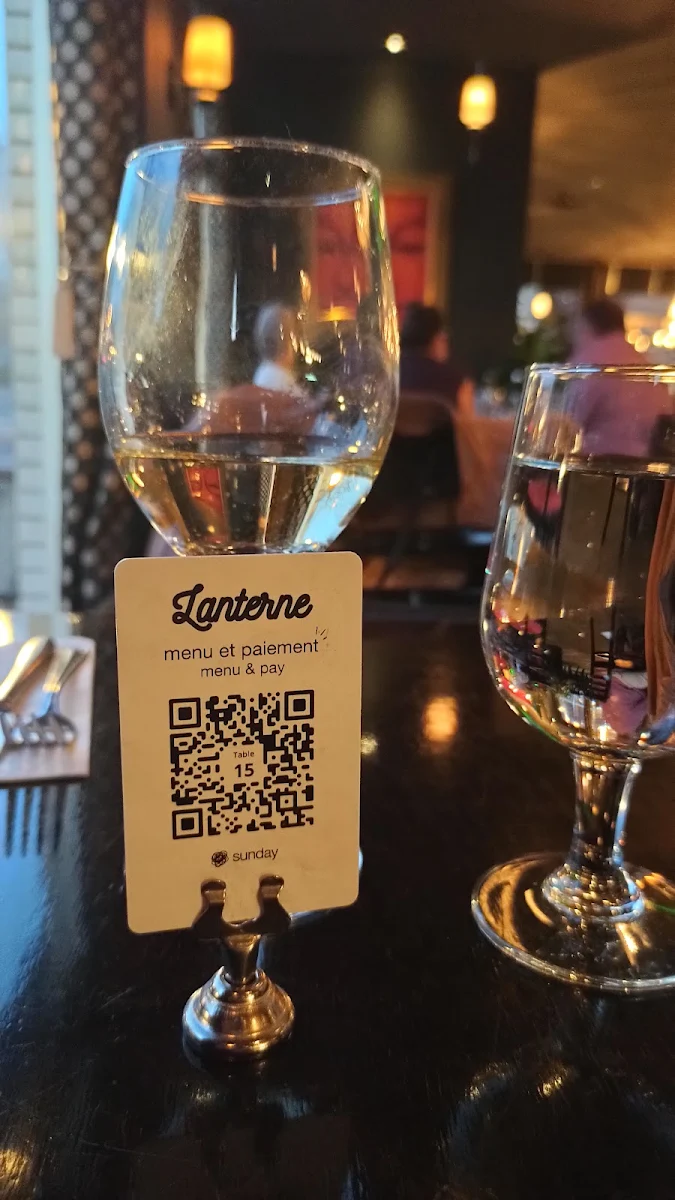 Verre de Blanc Chardonnay, Restaurant Lanterne