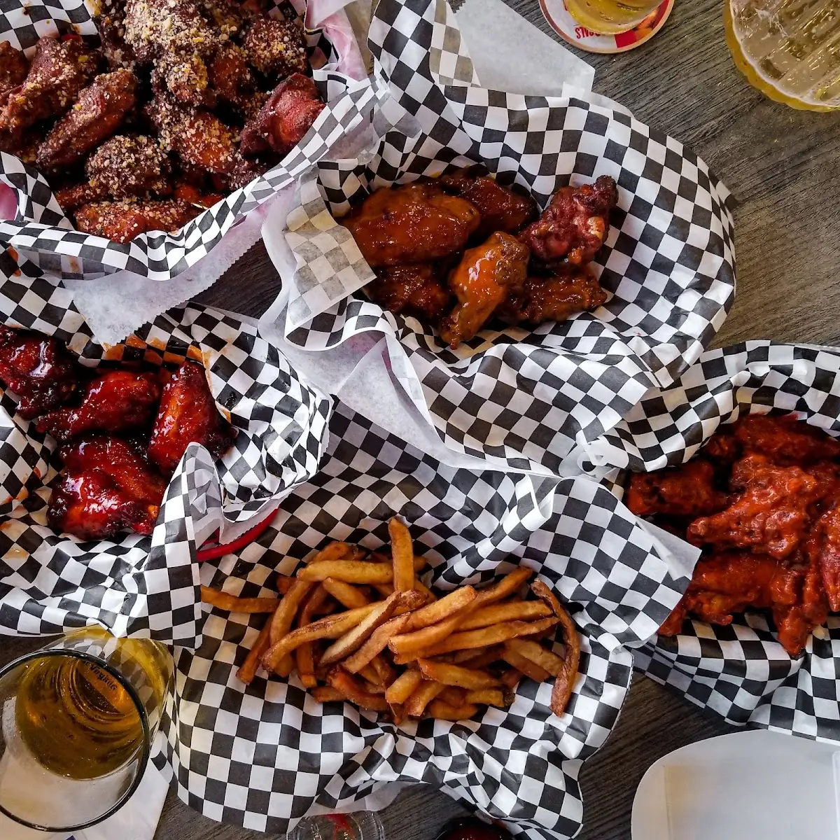 Onion Rings and Chicken Wings
