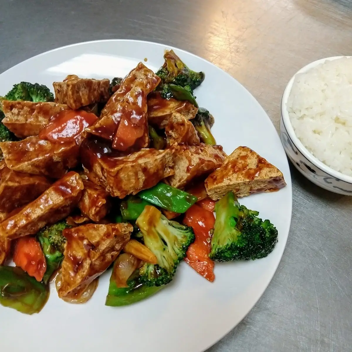 Bean Curd with Garlic Sauce