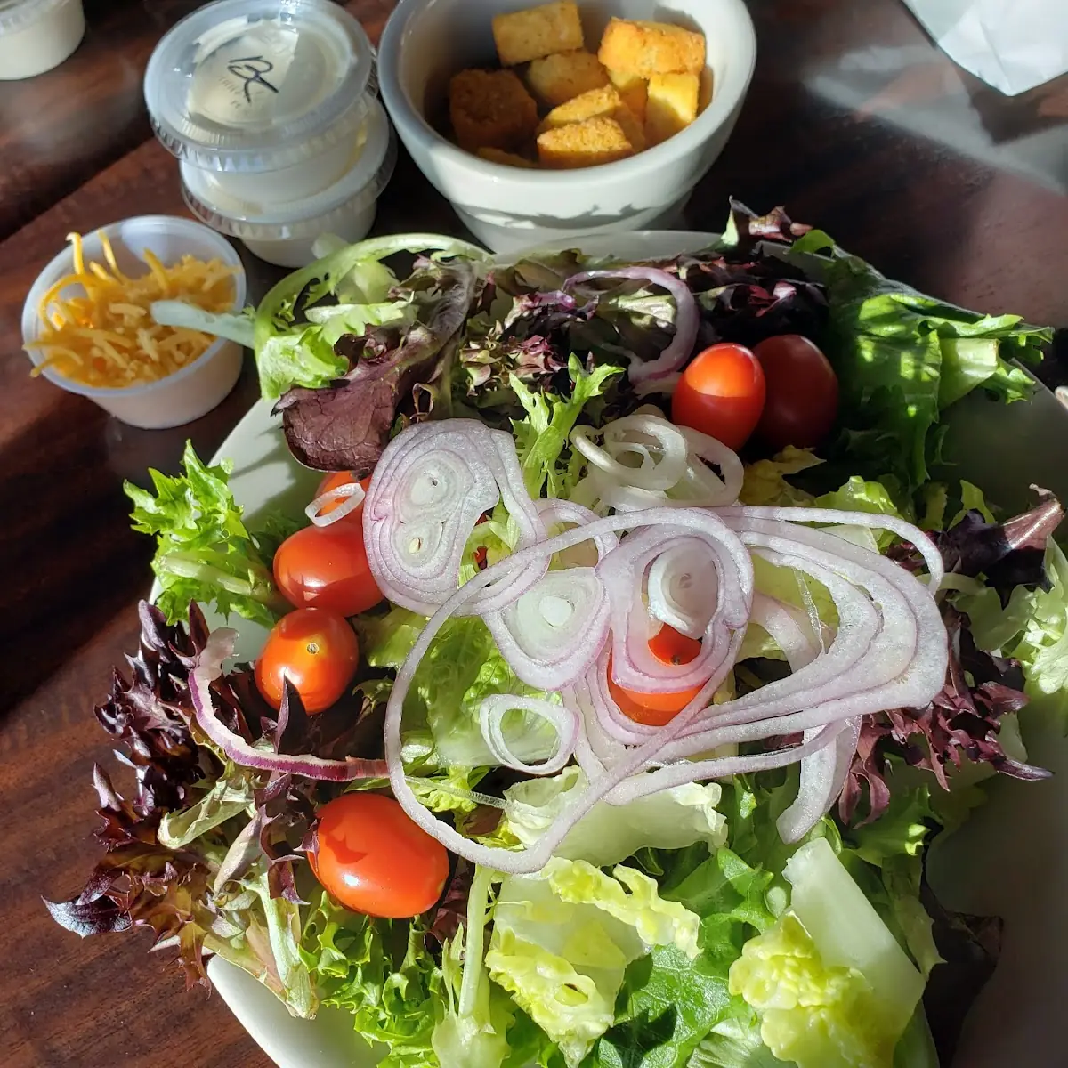 Side Salad with Dressing on the Side