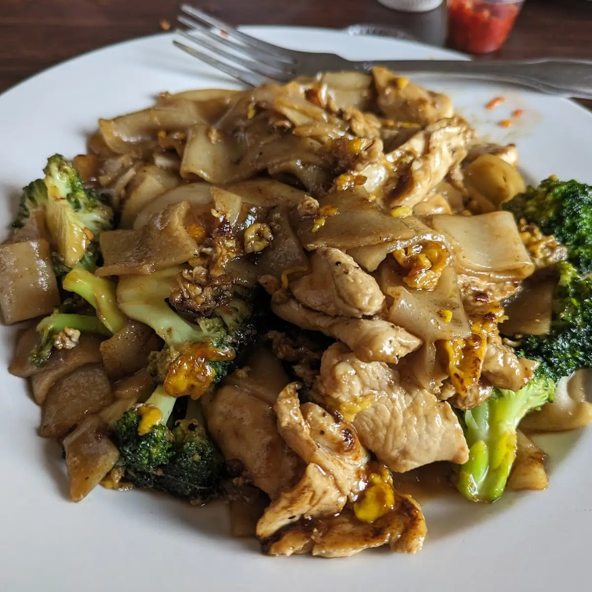 Pad See Ewe Chicken Shrimp Beef