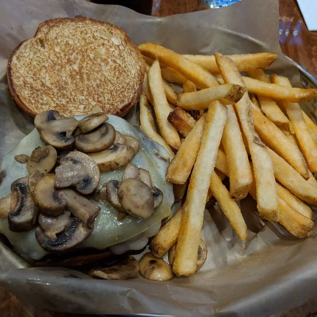 Mushroom Swiss Burger