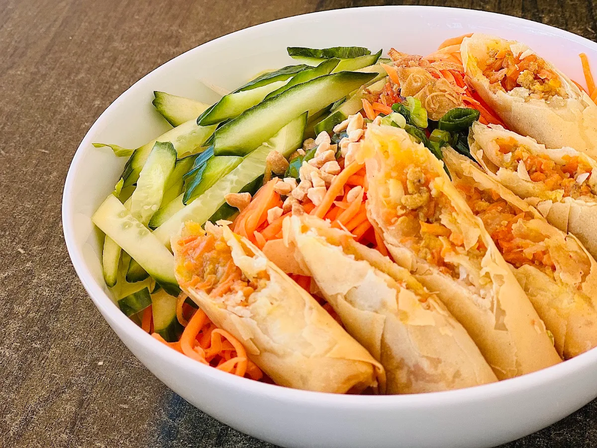 Steamed Rice- Vegetarian Rice Net Spring Roll