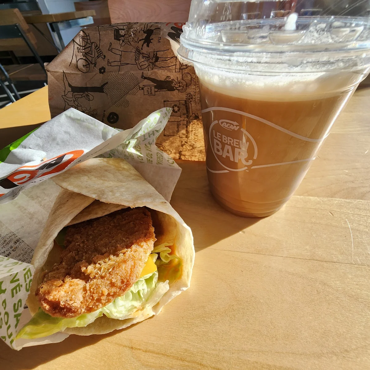 Chicken Wrap, A&W Canada