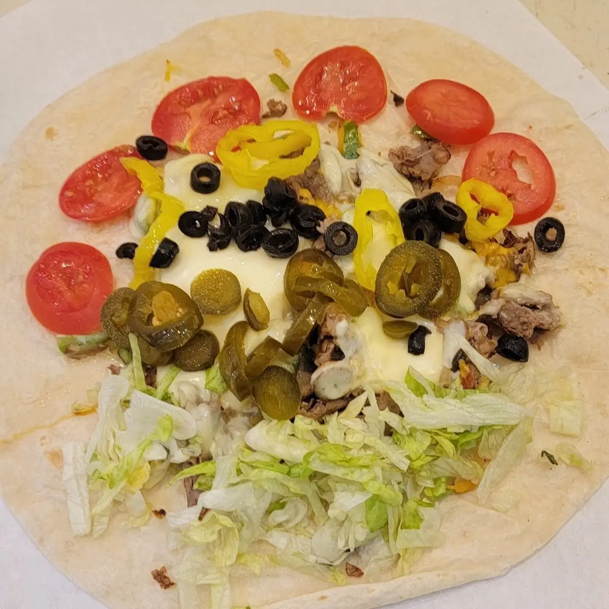 Three Cheese Steak Wrap