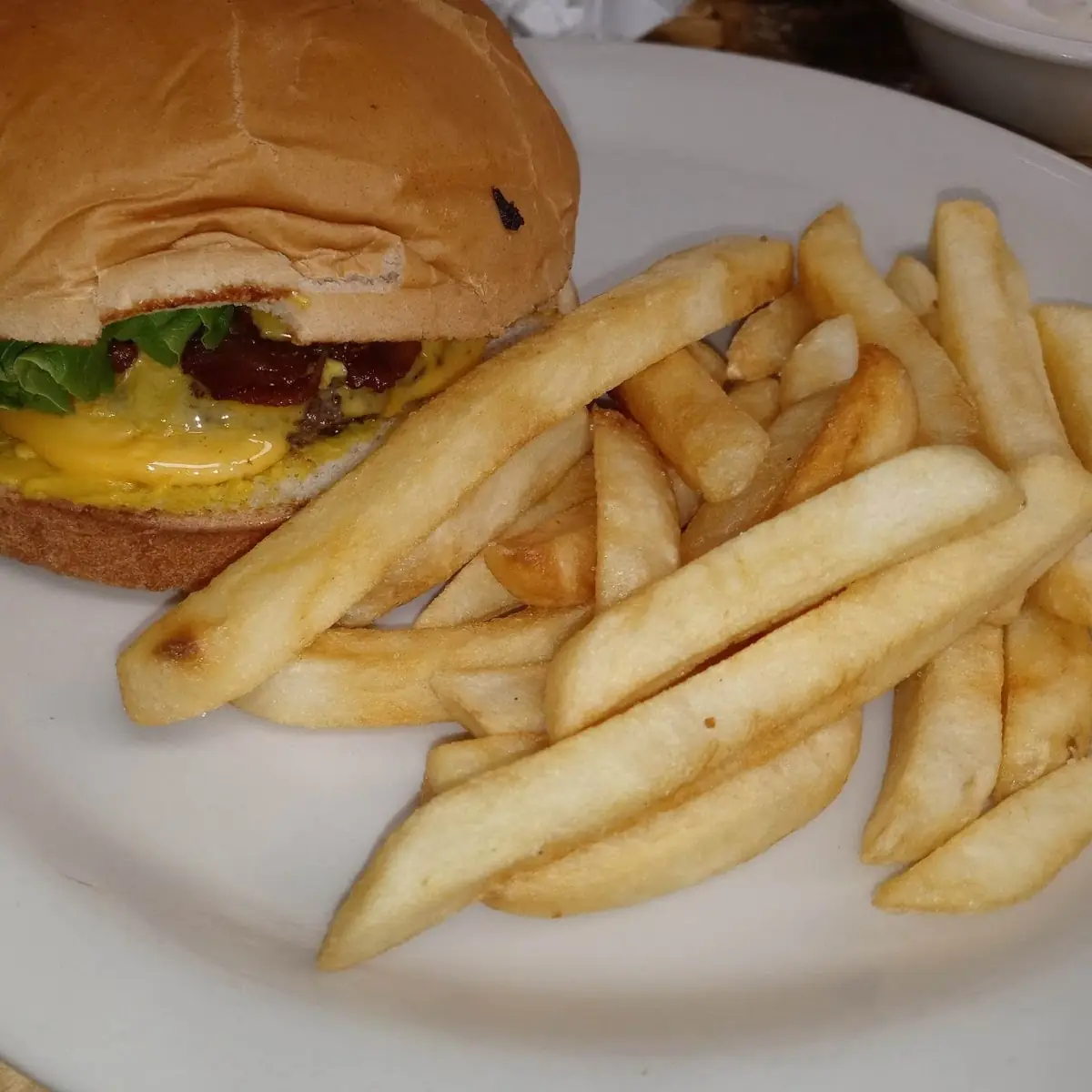 Bacon Cheeseburger and Fries