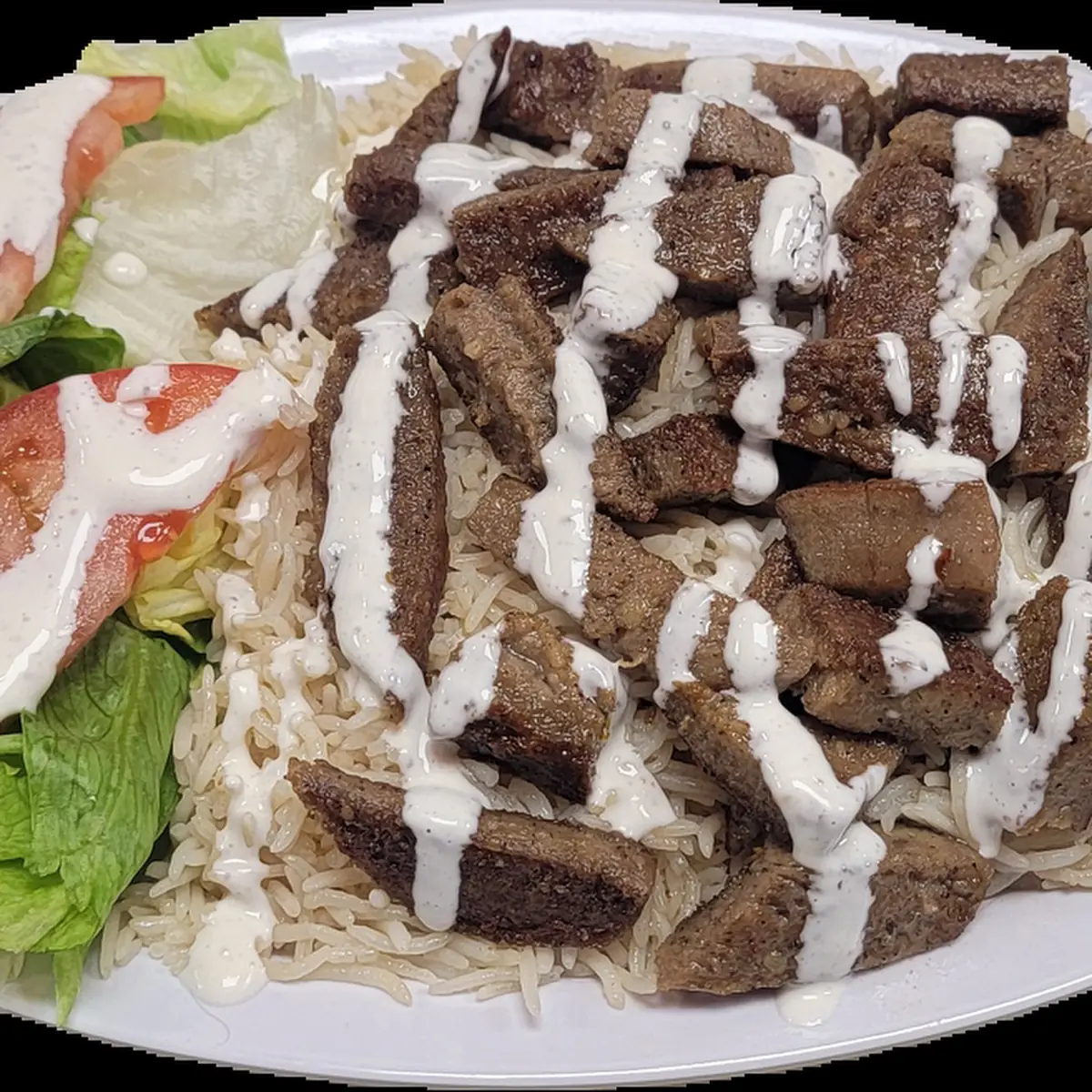 Beef Gyro over Rice