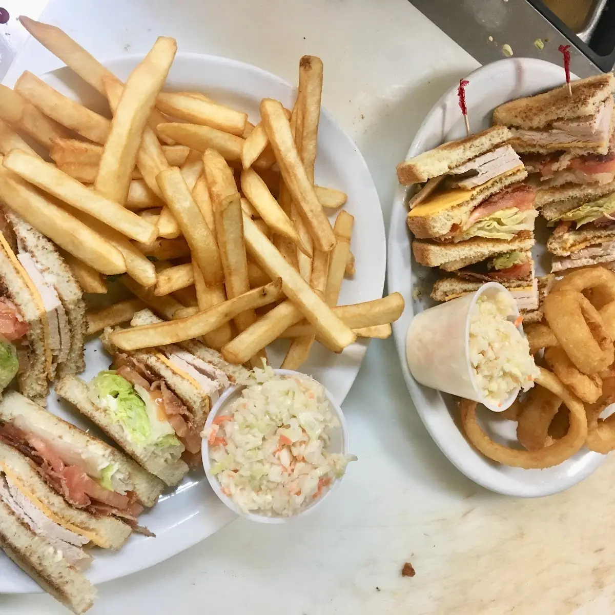 Club Sandwiches, Village Gardens Family Restaurant