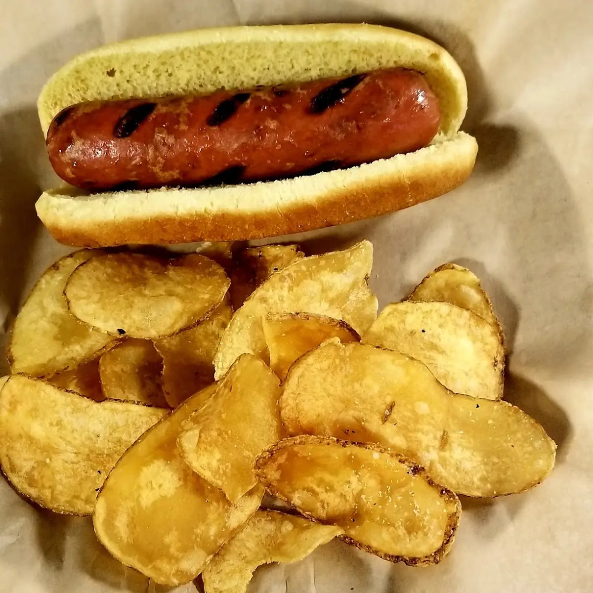 Hot Dog and Chips