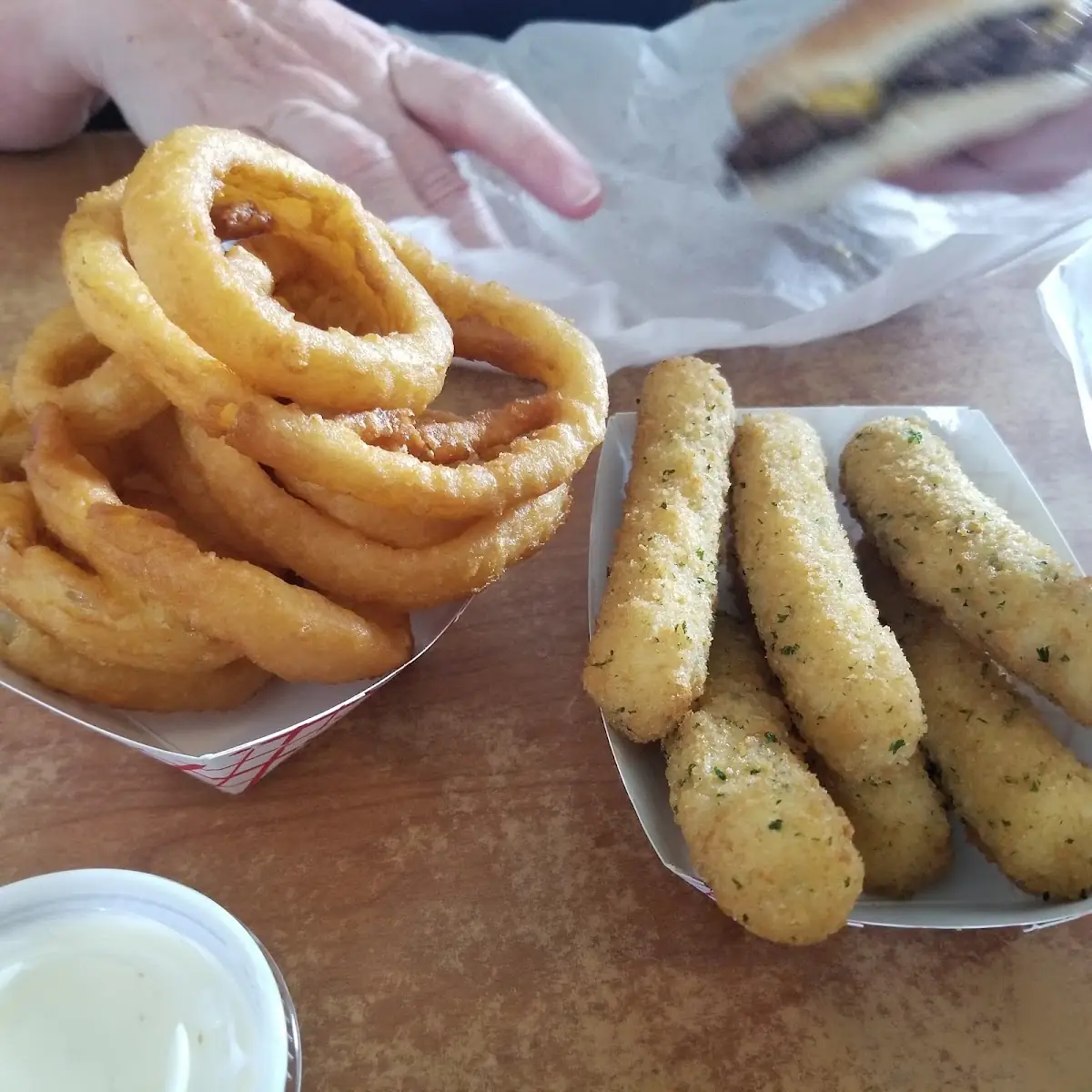 Onion Rings & Mozzarella Sticks