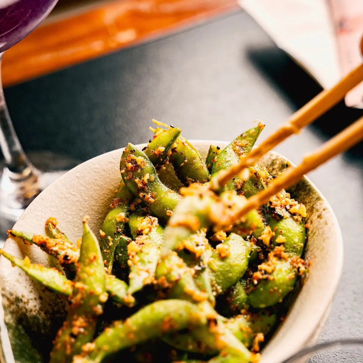 Edamame Garlic Edamame