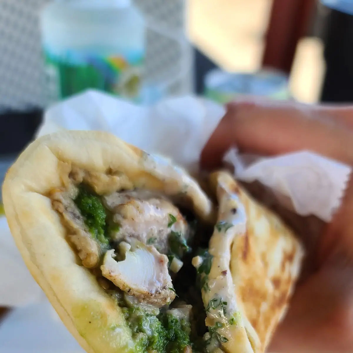 Samak-Kabab Sandwich