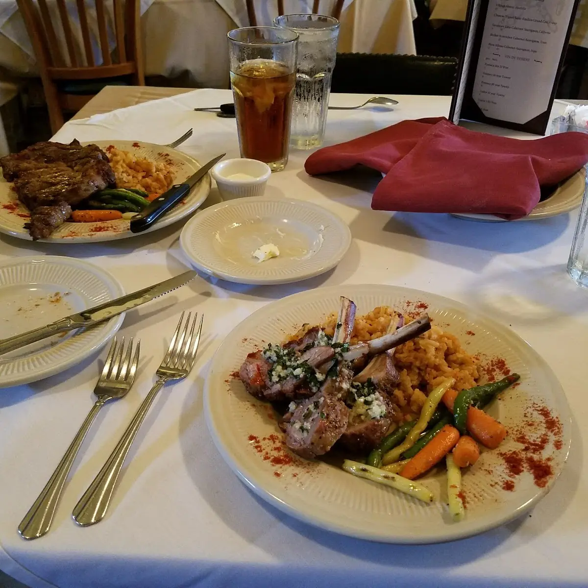 Lamb and Ribeye Steak