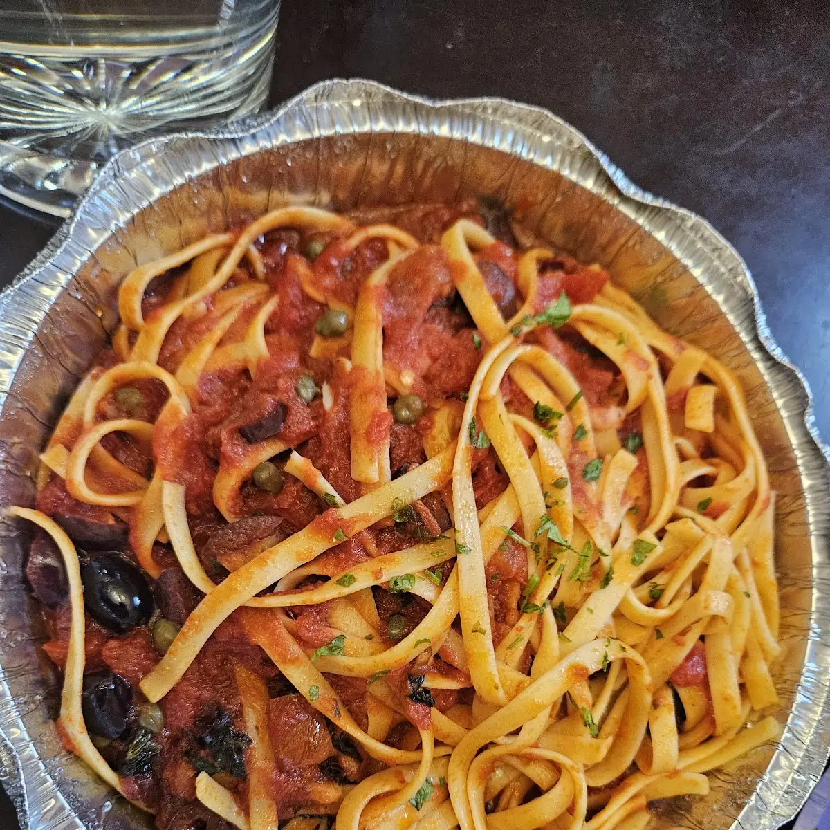 Pasta with Red Clam Sauce Lunch