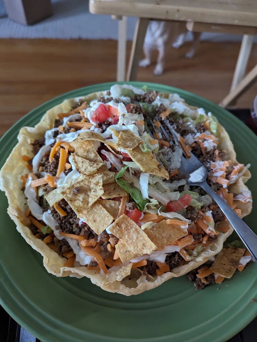 Small Beef Taco Salad Combo