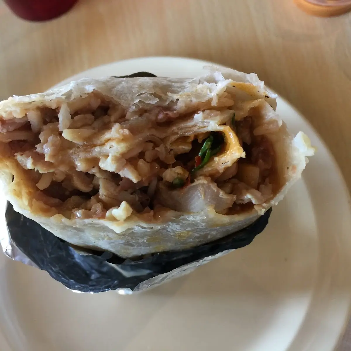 Chicken Burrito with Everything