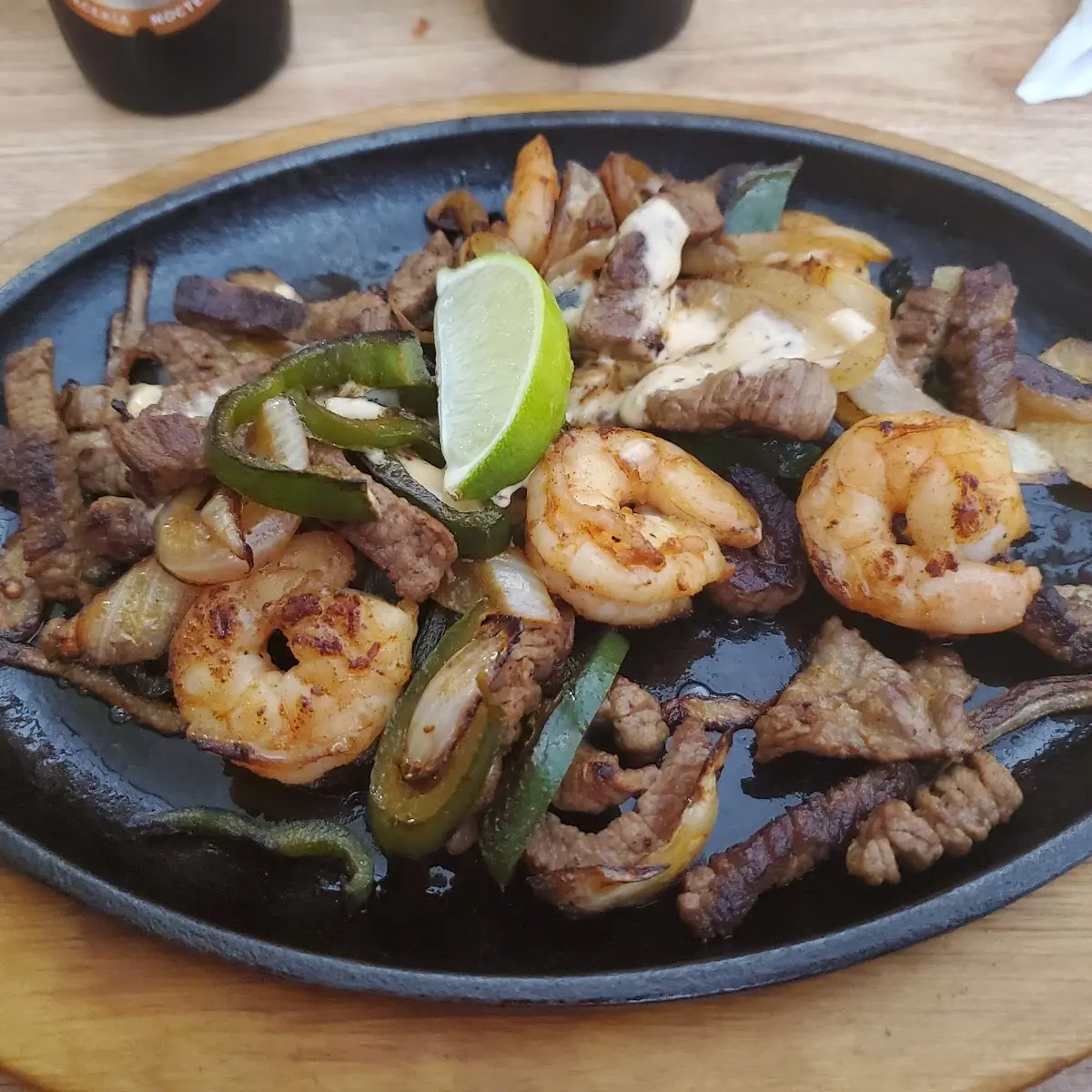 Steak and Shrimp Fajitas