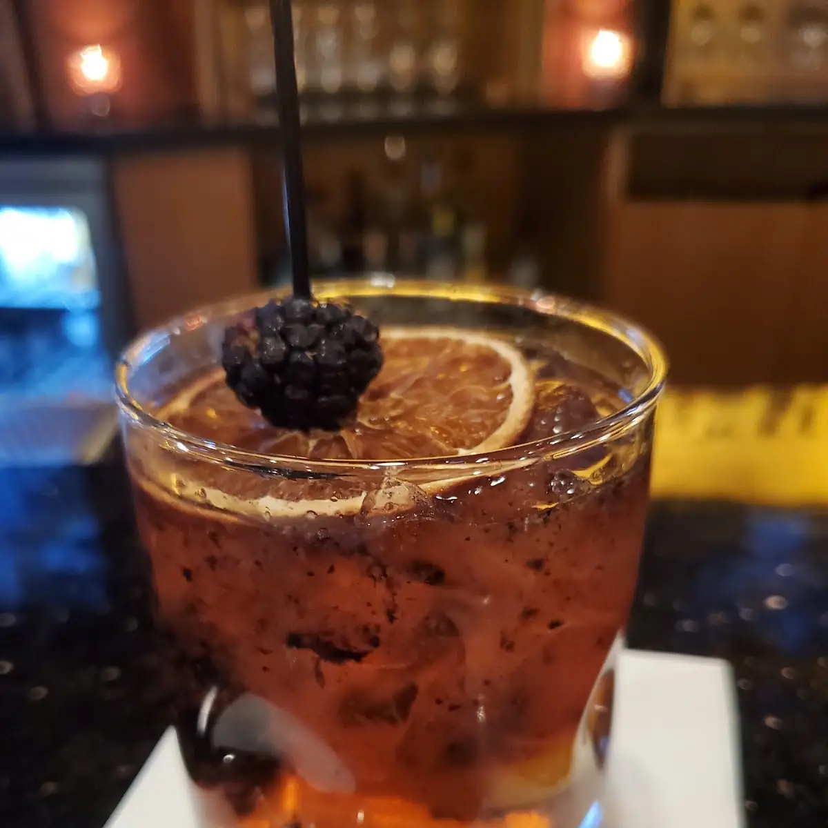 Vanilla-Blackberry Old Fashioned