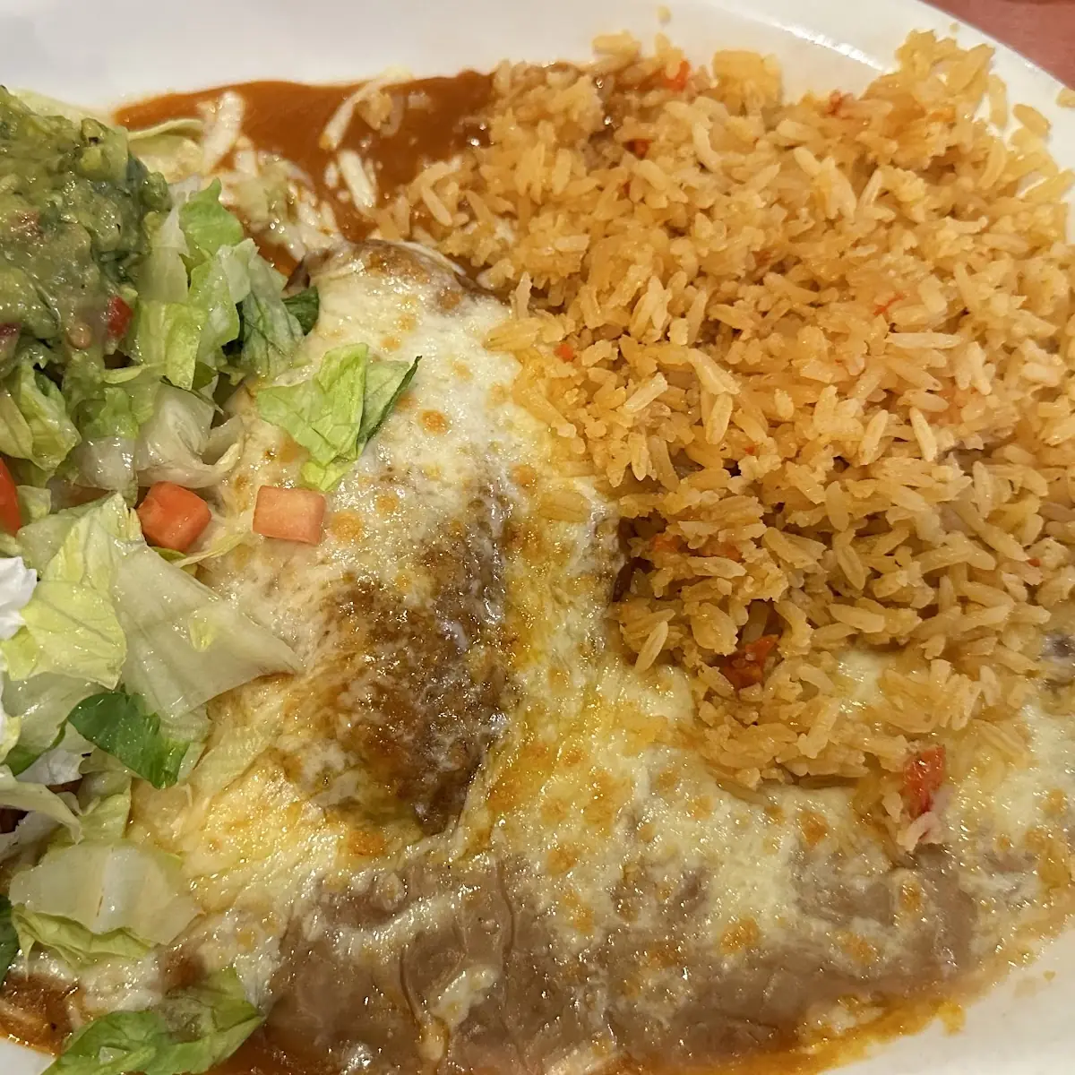 One Enchilada One Chile Relleno