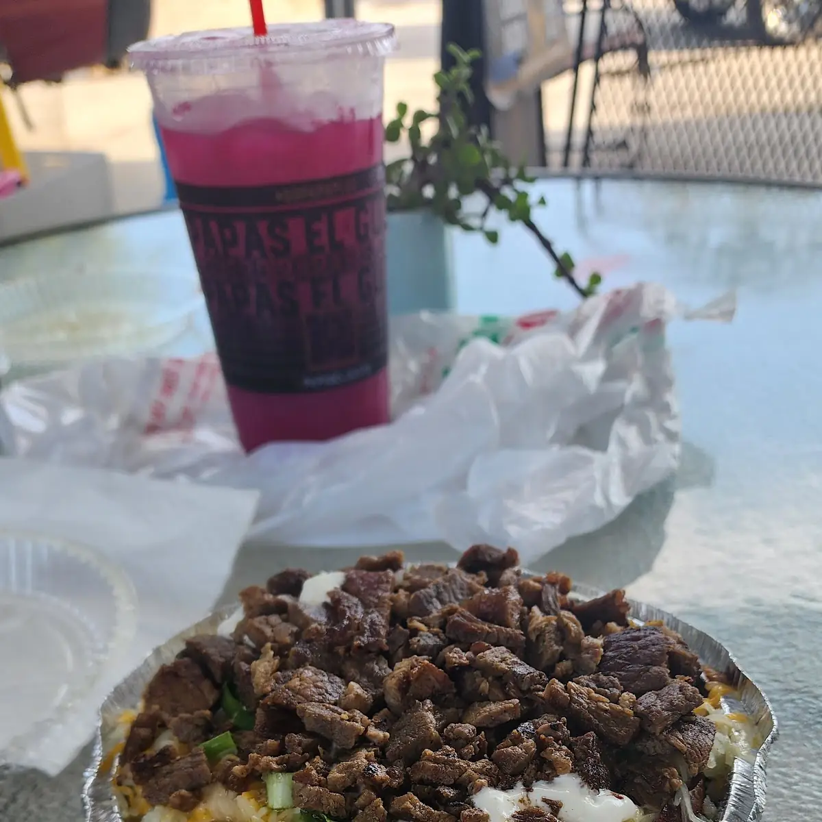 Carne Asada Baked Potato