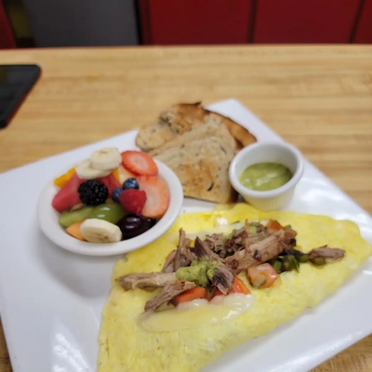 Meat and Cheese Omelette (American Cheese)