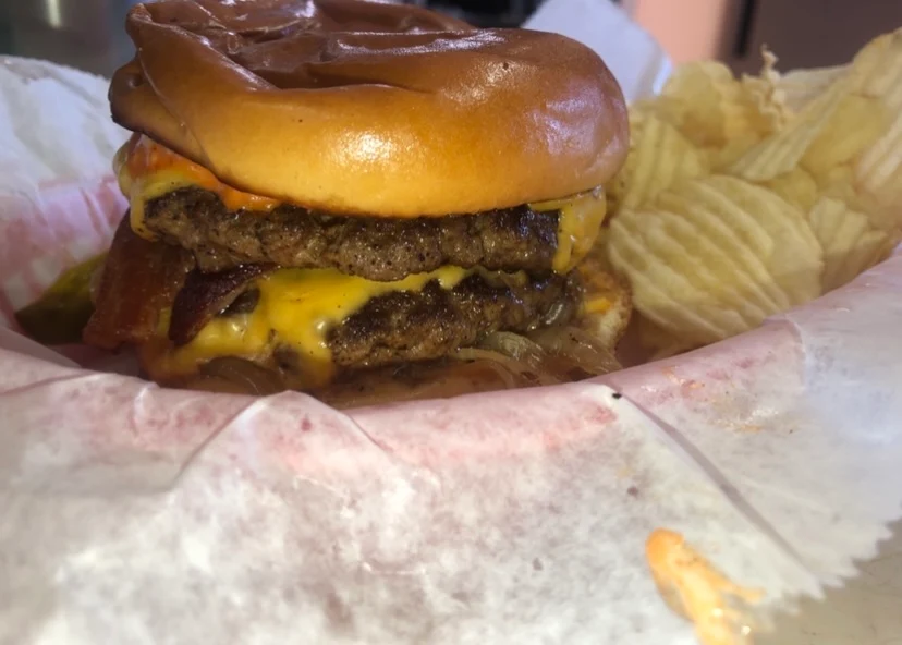 Double Cheeseburger with Bacon