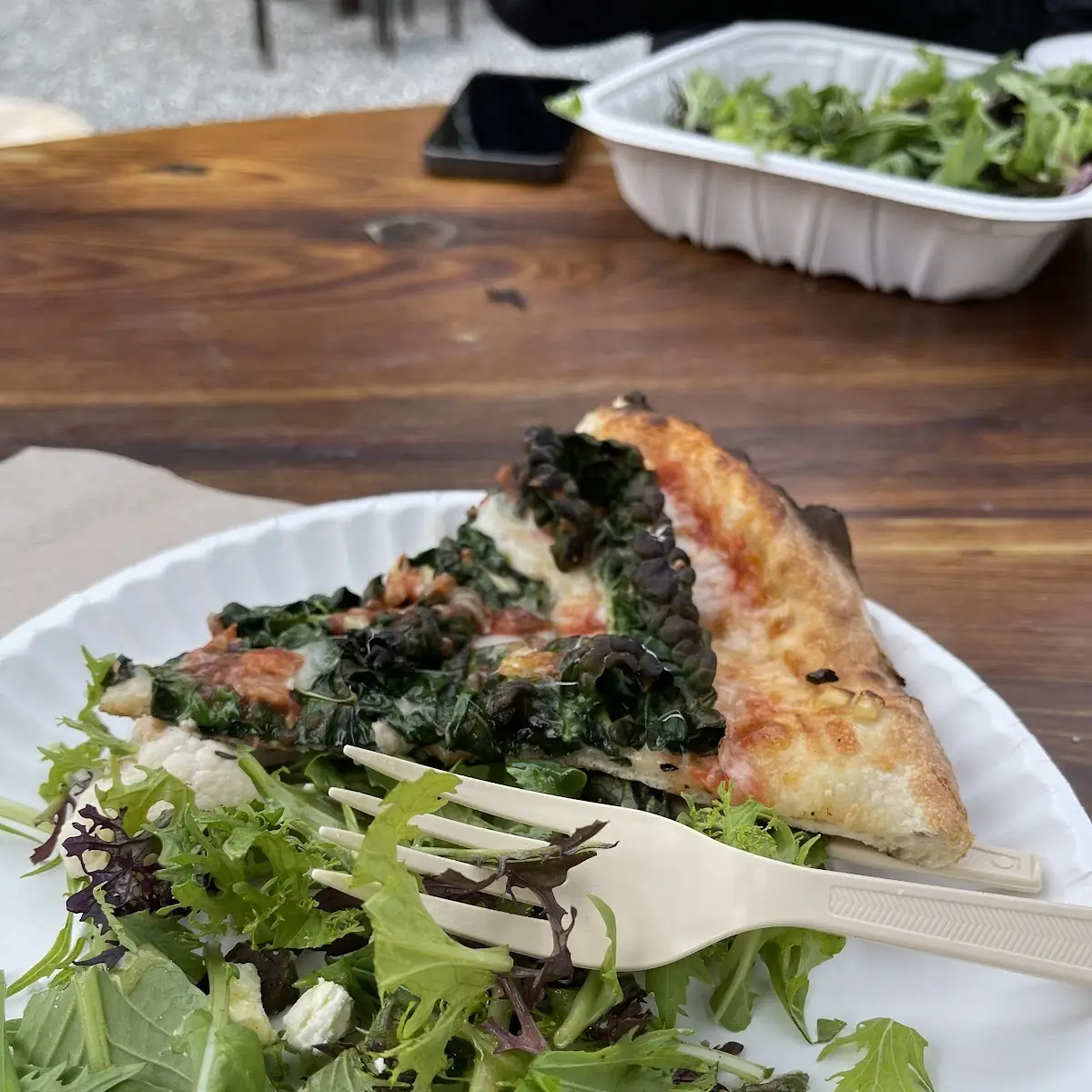 Pizza and Salad