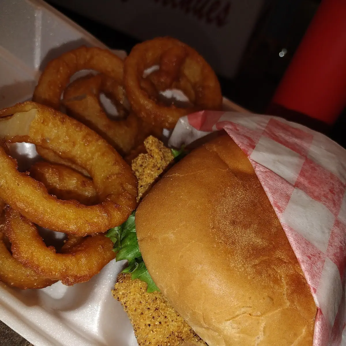 Fish Sandwich Add Onion Rings