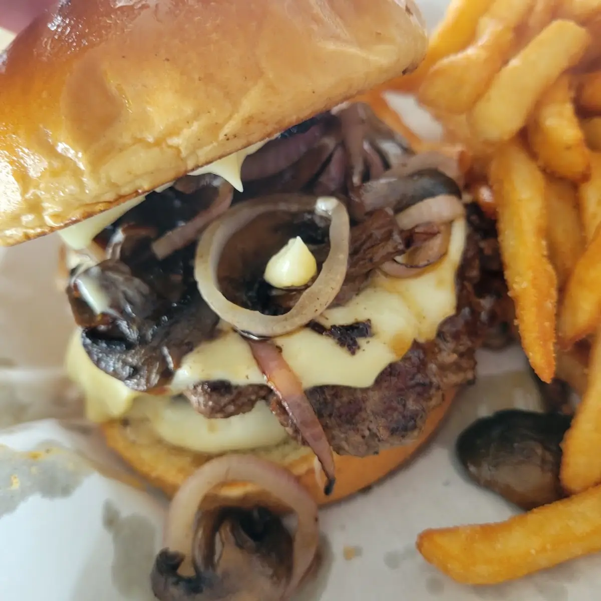 Mushroom Swiss Burger