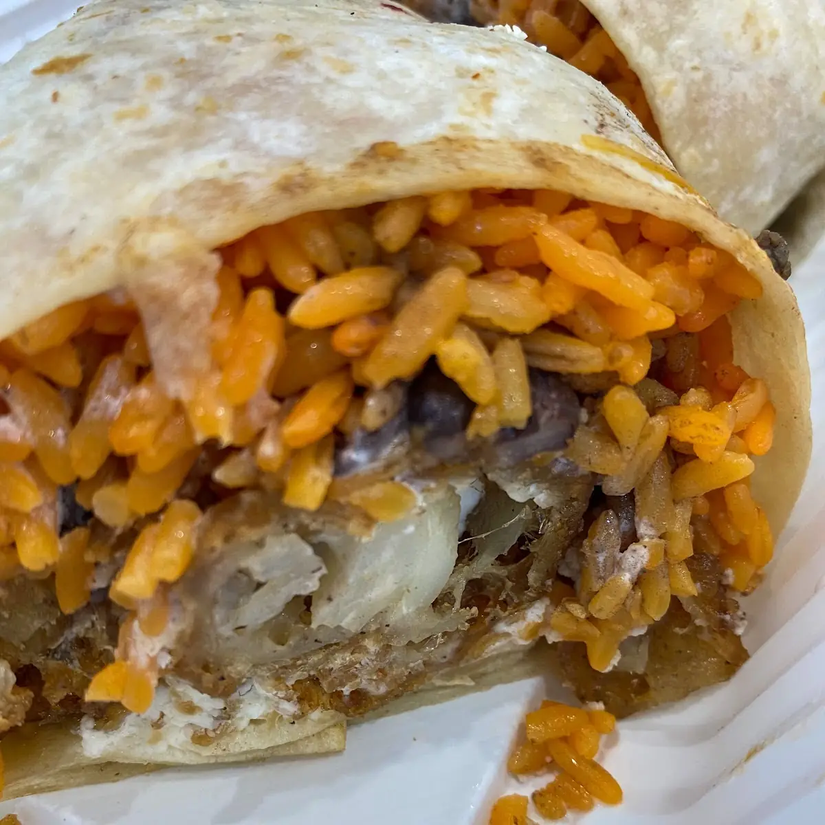 Battered Fish Burrito