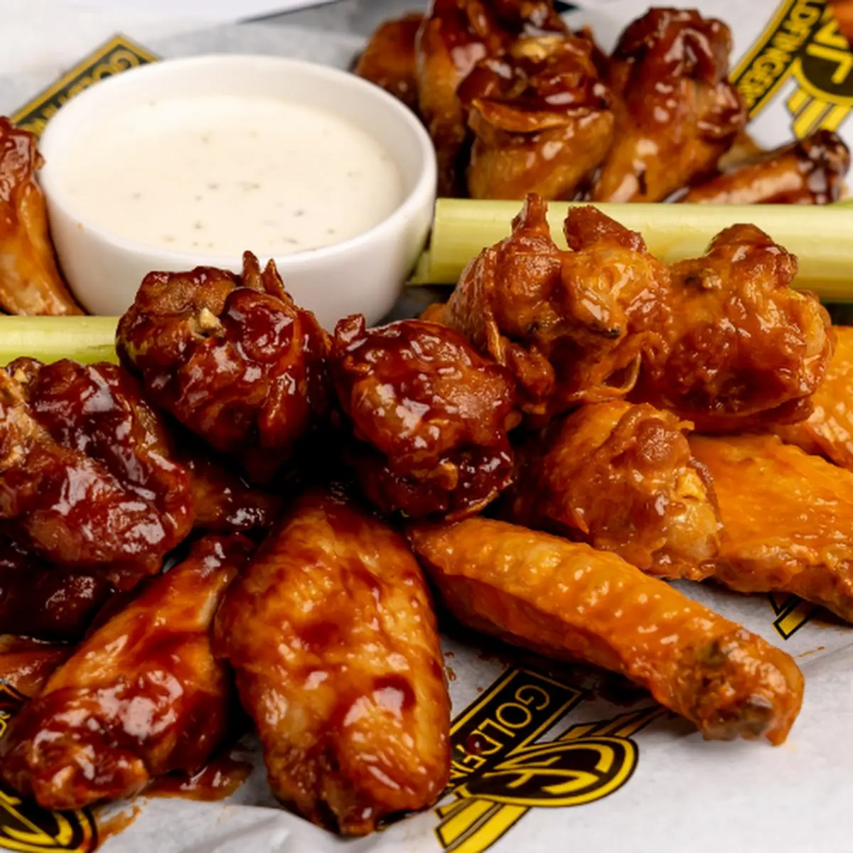12 Spicy Gold Rush Wings