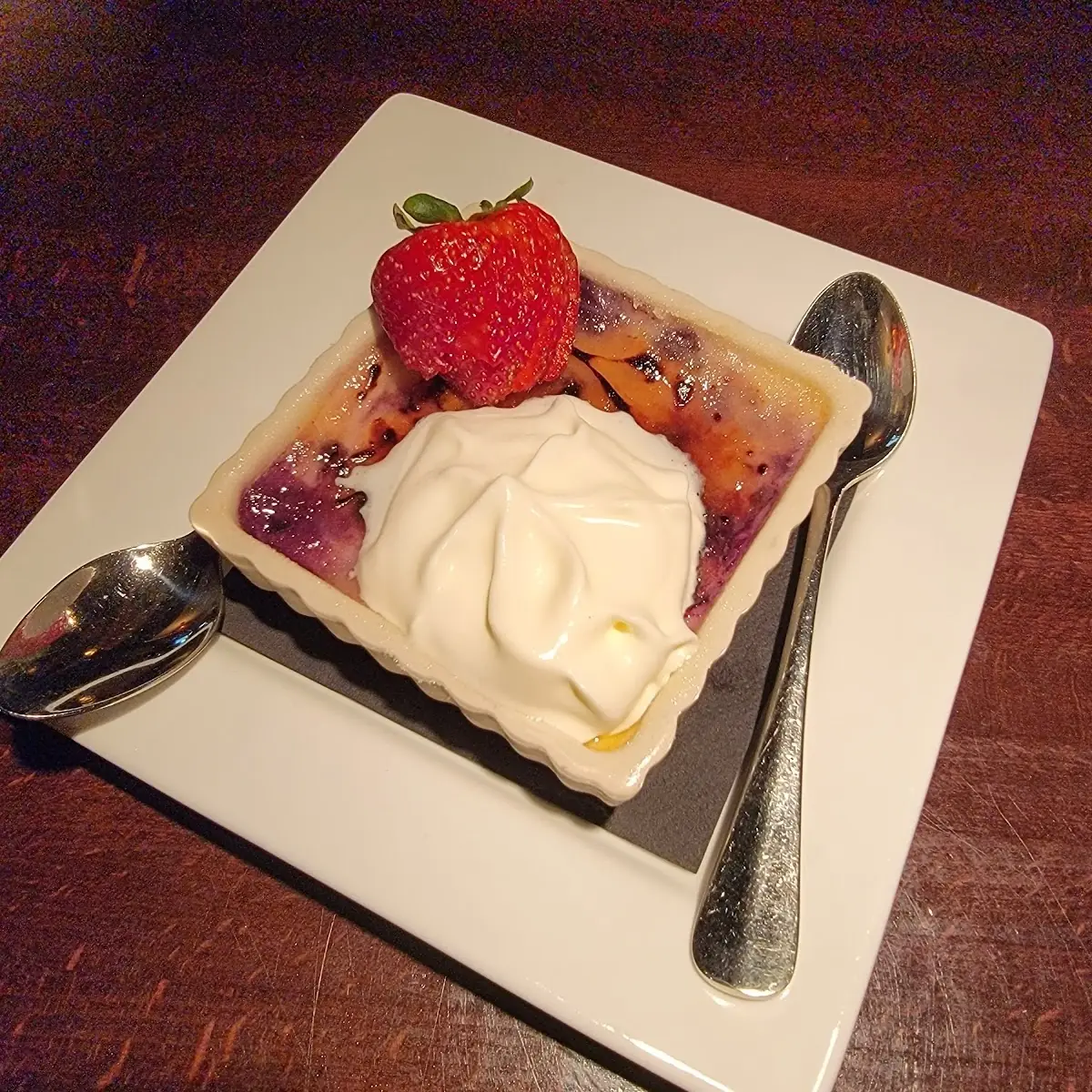 Blueberry Creme Brulee