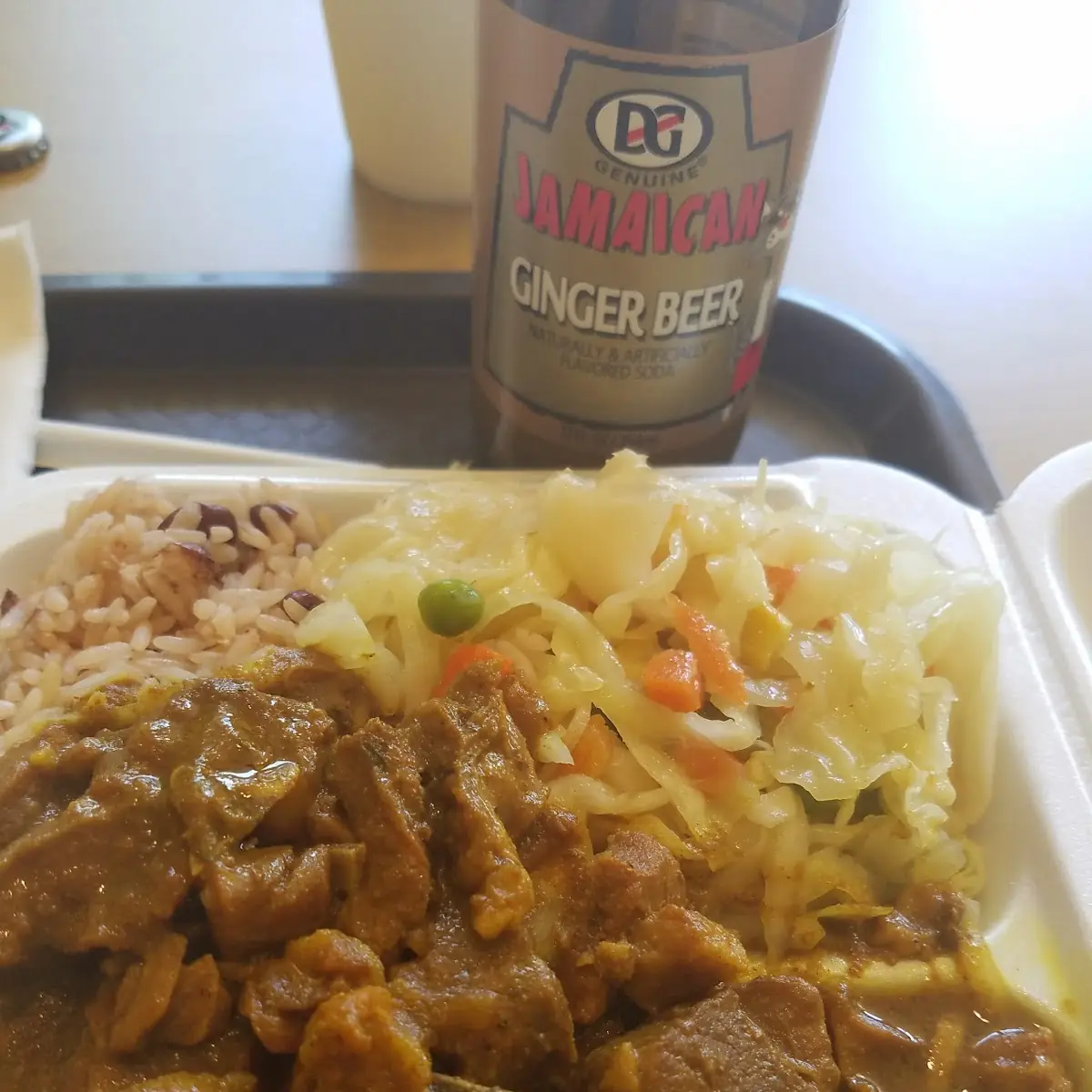 Curry Goat and Cabbage