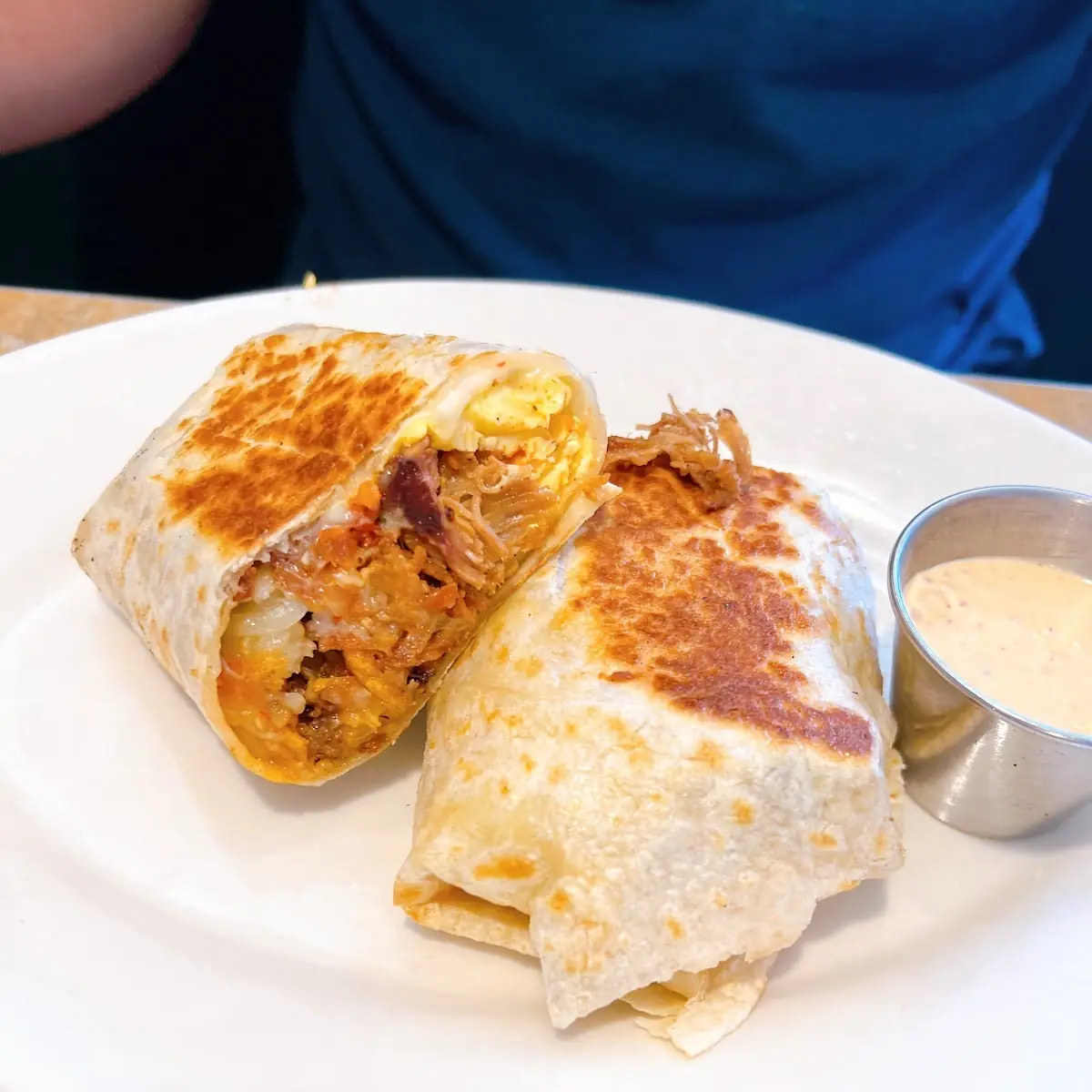 Pulled Pork Breakfast Burrito