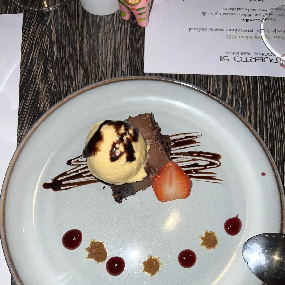Chocolate Brownie with Vanilla Ice Cream