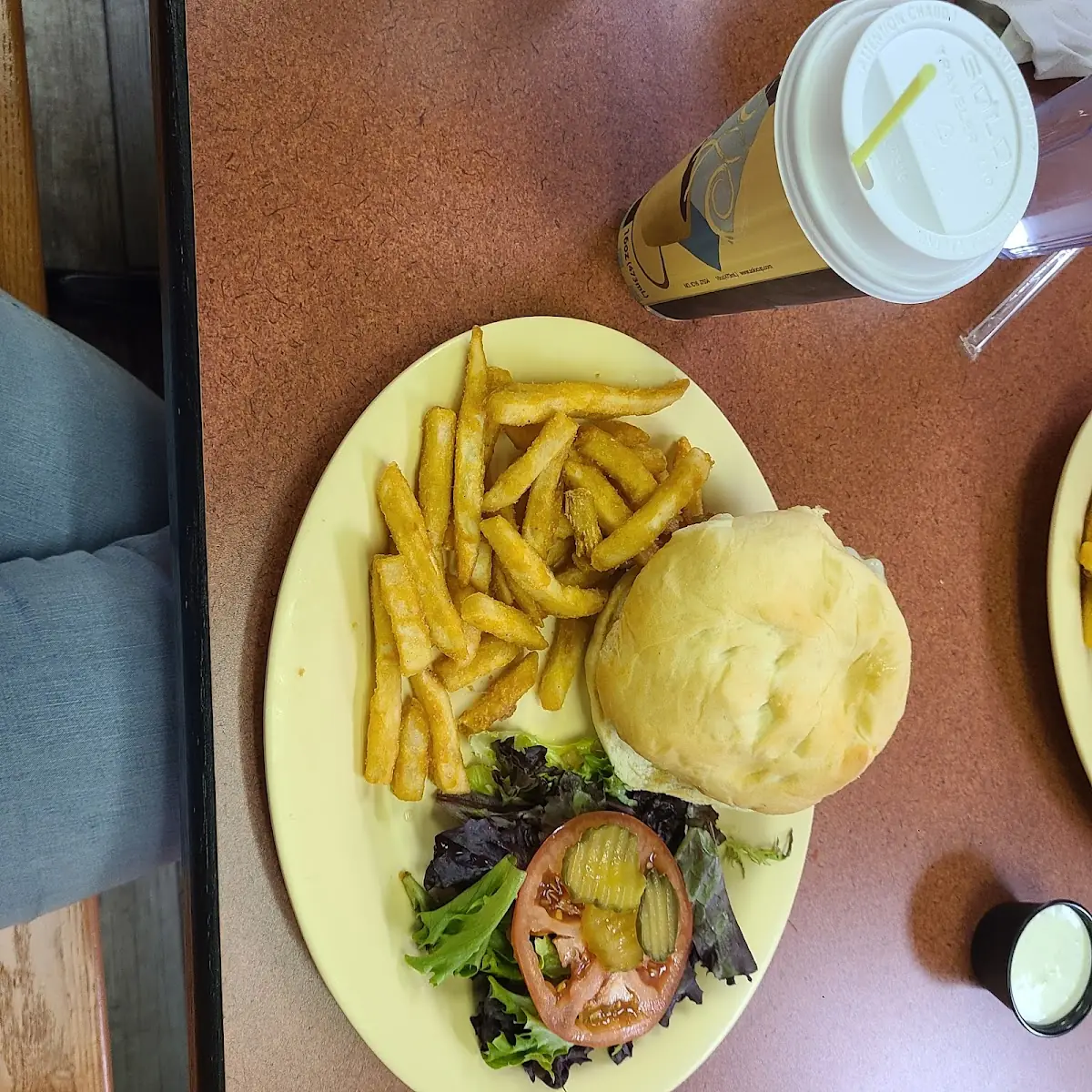 Veggie Burger and Fries