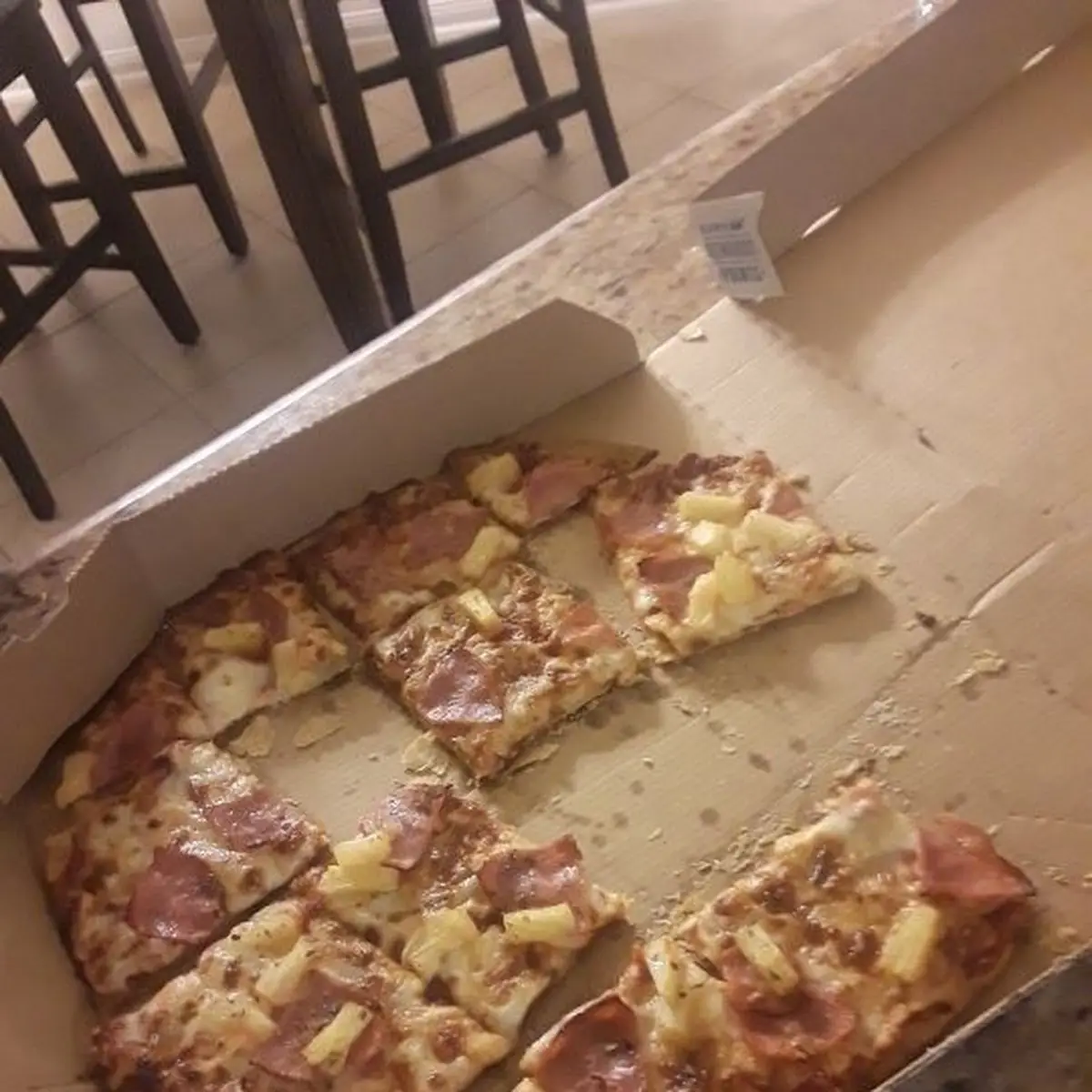 Ham and Pineapple Thin Crust
