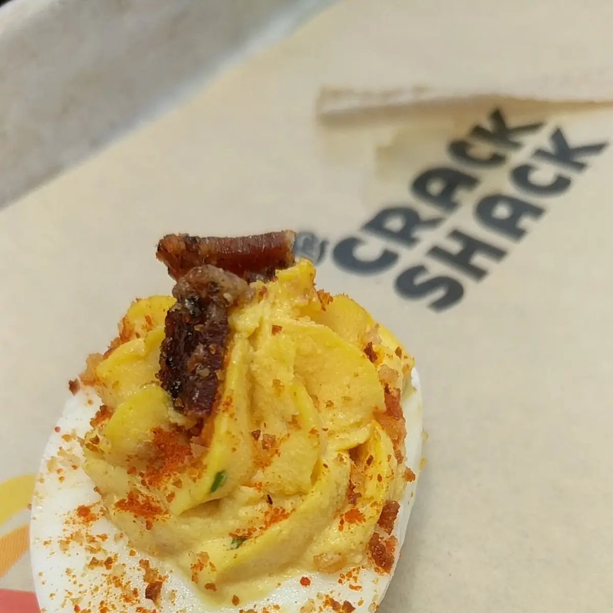 Chicken Oysters Deviled Eggs