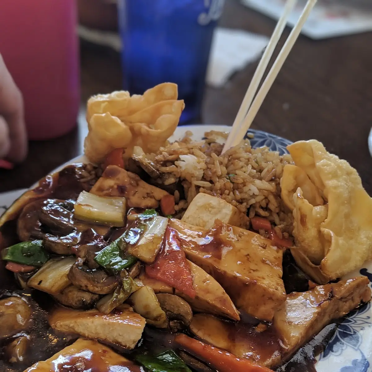 Tofu with Mixed Vegetables in Garlic Sauce