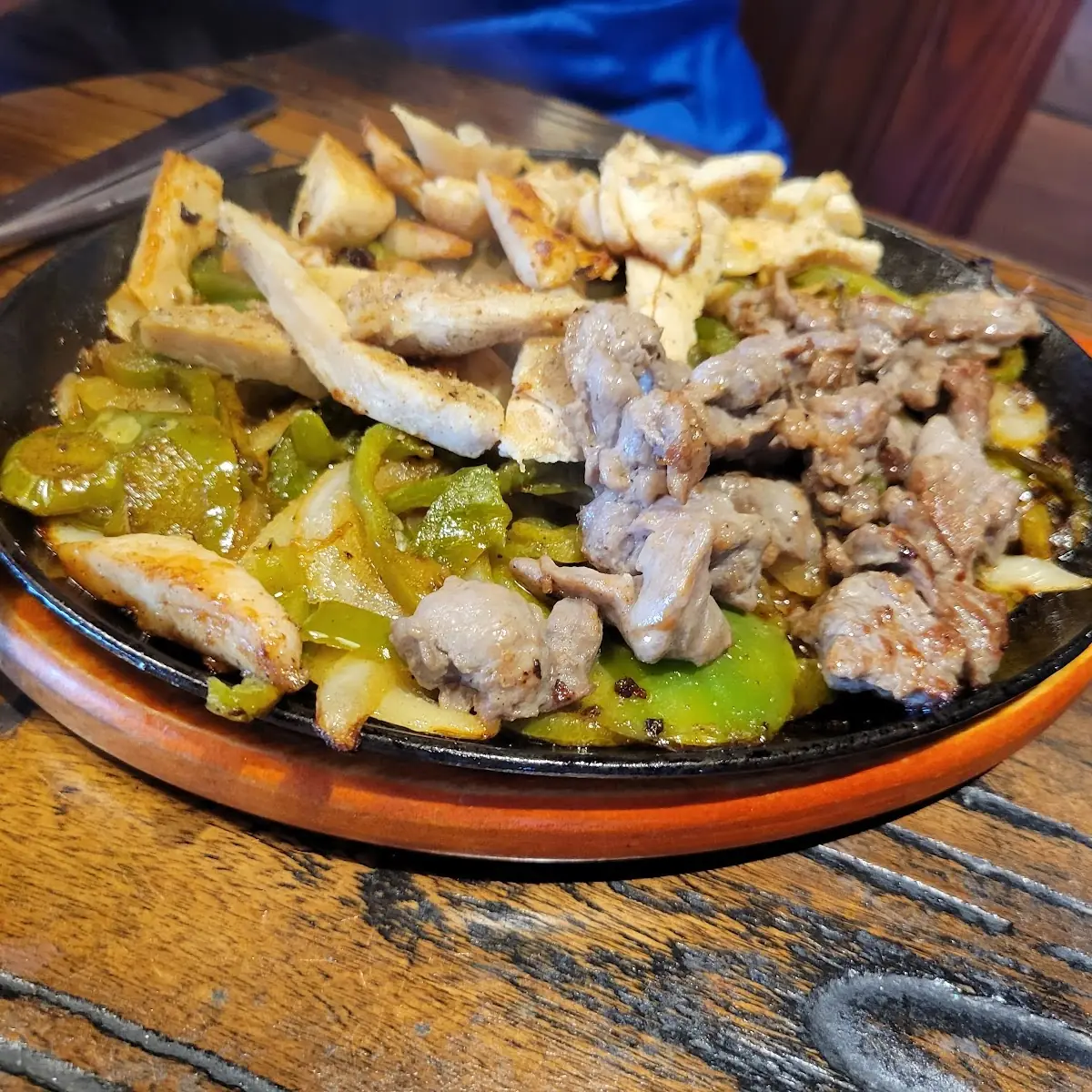 Steak and Chicken Fajitas